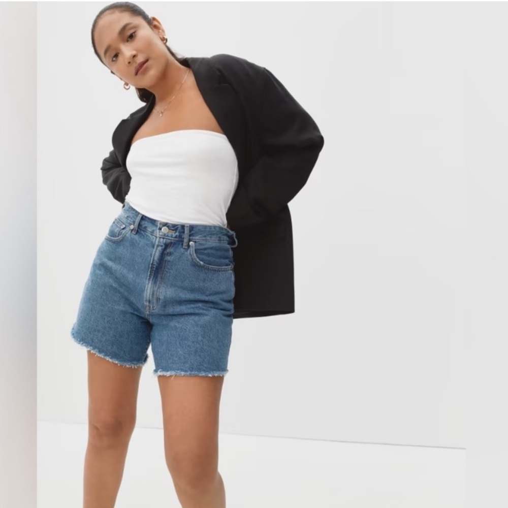 Everlane A-Line Denim Short Size 29 medium indigo